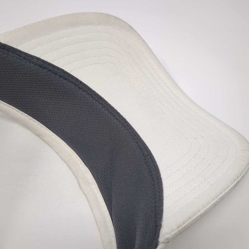 Under Armour Golf Strapback Visor Hat Solid White… - image 7